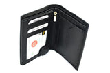 Rfid Black Leather Wallet (S-224)
