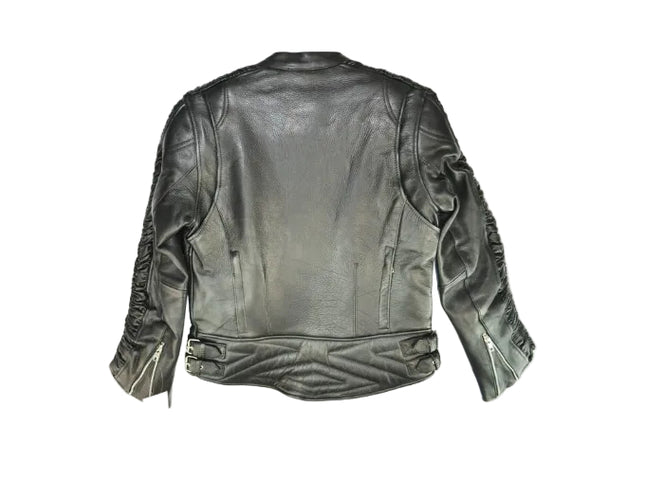 Stylish Ladies Black Leather Jacket (S- 219)