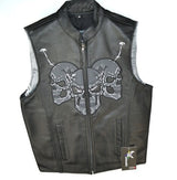 Skull Black Vest (S- 2300)
