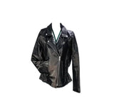 Ladies Biker Black Jacket (S- 7013)