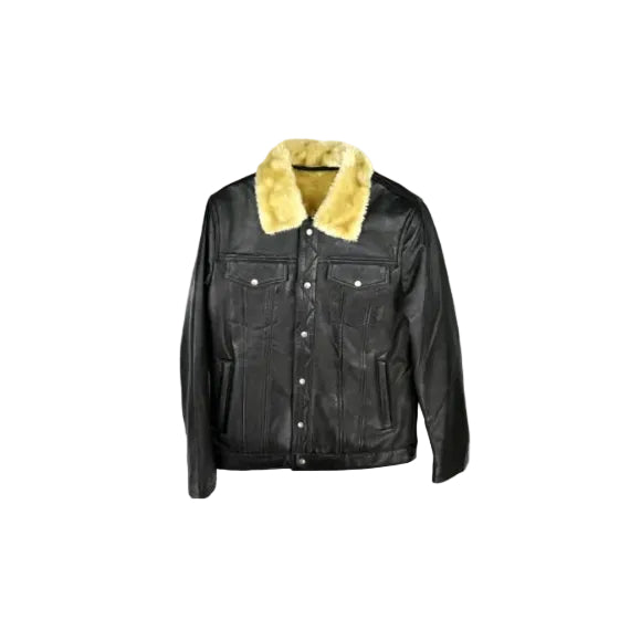 Black Fur Jacket (M- 604)