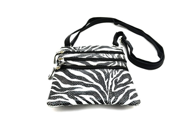 Zebra Print Cross Body Bag