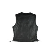 Black Snap Button Vest (S-1913 W)