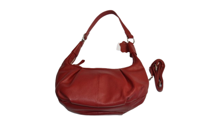 Red Leather Handbag (SN- 7452)