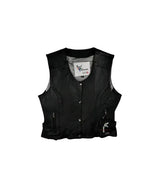 Black Purple Wing Vest (S-2366)