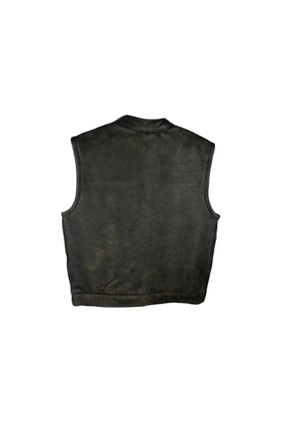 Distress Brown Vest (S-2222)