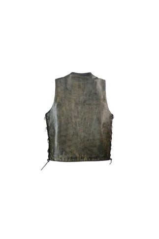 Distress Biker Vest (S- 1899)
