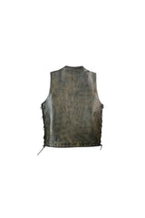Distress Biker Vest (S- 1899)