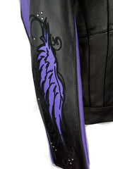 Black With Purple Wings Jacket (S-1100)