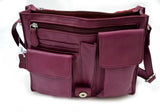 Black/Purple/Tan Handbag (S- 013)