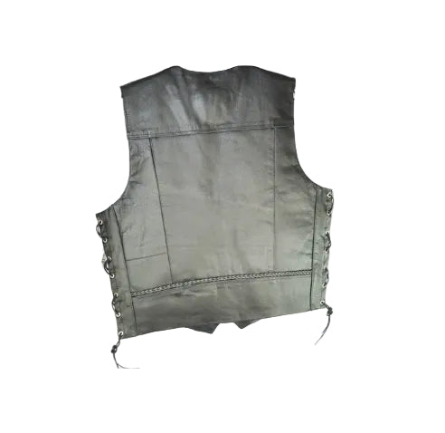 Braided Black Vest (S- 08)