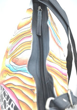 Printed Leather Handbag (1571)