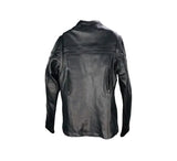 Plain Black Biker Jacket (S-1300)