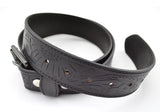 Black Engraved Print Belt (SN-391)
