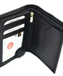 S-224 Rfid Black Leather Wallet