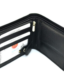 S-226 Rfid Black Leather Wallet