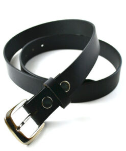 S-271 Black Narrow Leather Belt