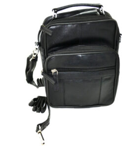 S – 304 Black Leather Travel Bags