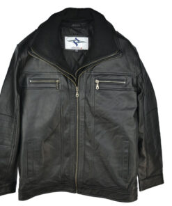 M-213 Black Leather Jacket