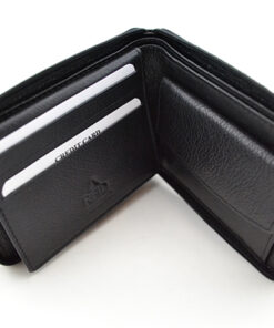 S-503 Rfid Black Leather Zip Around Wallet