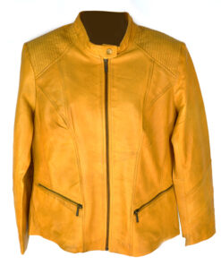 L-4489 Tan Women Leather Jacket