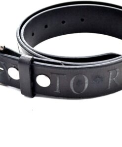 S-351 Live To Ride Black Leather Belt