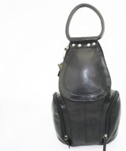 S-1639 Black Leather Backpack