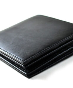 S- 246 Black Leather Bifold Wallet