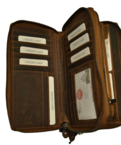 S- 899 Rfid Brown Leather Wallet