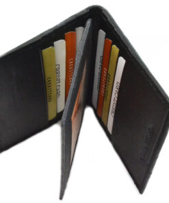 S-145 Black Leather Card Holder