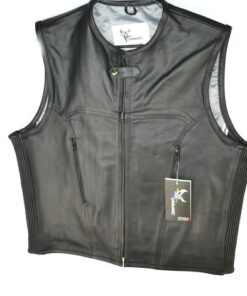 S- 2700 Black Leather Vest