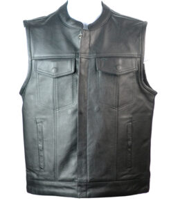 S-1889 Plain Biker Vest